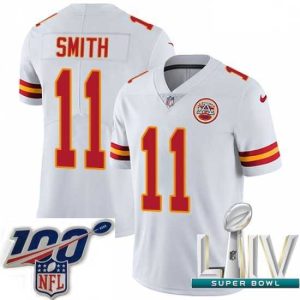 Premium 2020 Super Bowl LIV Nike Kansas City Chiefs #11 Alex Smith White Vapor Untouchable Limited Player NFL Jersey