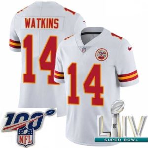 Exceptional 2020 Super Bowl LIV Nike Kansas City Chiefs #14 Sammy Watkins White Vapor Untouchable Limited Player NFL Jersey