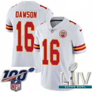 Exquisite 2020 Super Bowl LIV Nike Kansas City Chiefs #16 Len Dawson White Vapor Untouchable Limited Player NFL Jersey