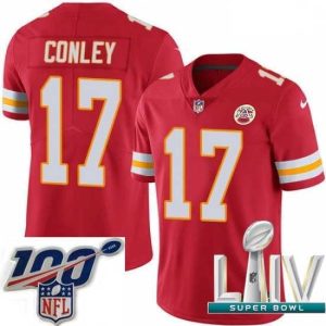 Exceptional 2020 Super Bowl LIV Nike Kansas City Chiefs #17 Chris Conley Red Team Color Vapor Untouchable Limited Player NFL Jersey