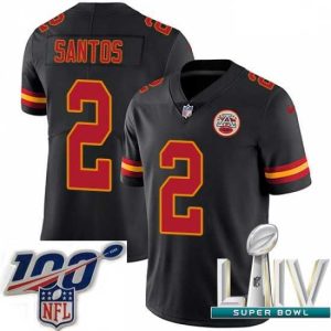 High quality 2020 Super Bowl LIV Nike Kansas City Chiefs #2 Cairo Santos Limited Black Rush Vapor Untouchable NFL Jersey