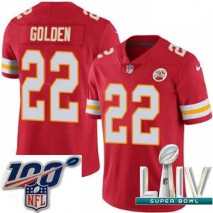 Outstanding 2020 Super Bowl LIV Nike Kansas City Chiefs #22 Robert Golden Red Team Color Vapor Untouchable Limited Player NFL Jersey