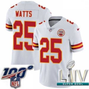 Marvelous 2020 Super Bowl LIV Nike Kansas City Chiefs #25 Armani Watts White Vapor Untouchable Limited Player NFL Jersey