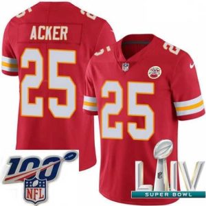 Marvelous 2020 Super Bowl LIV Nike Kansas City Chiefs #25 Kenneth Acker Red Team Color Vapor Untouchable Limited Player NFL Jersey