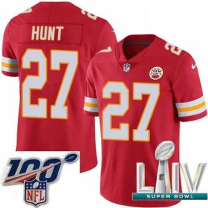 Exceptional 2020 Super Bowl LIV Nike Kansas City Chiefs #27 Kareem Hunt Red Team Color Vapor Untouchable Limited Player NFL Jersey