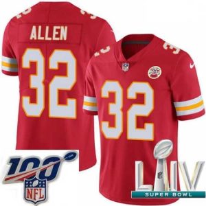 Gorgeous 2020 Super Bowl LIV Nike Kansas City Chiefs #32 Marcus Allen Red Team Color Vapor Untouchable Limited Player NFL Jersey