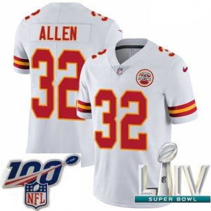 Exquisite 2020 Super Bowl LIV Nike Kansas City Chiefs #32 Marcus Allen White Vapor Untouchable Limited Player NFL Jersey