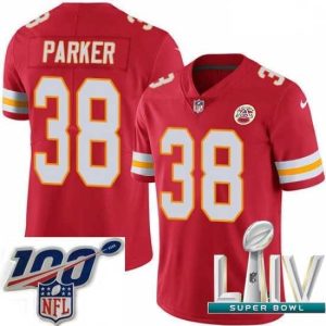 Superb 2020 Super Bowl LIV Nike Kansas City Chiefs #38 Ron Parker Red Team Color Vapor Untouchable Limited Player NFL Jersey