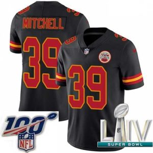 Premium 2020 Super Bowl LIV Nike Kansas City Chiefs #39 Terrance Mitchell Limited Black Rush Vapor Untouchable NFL Jersey