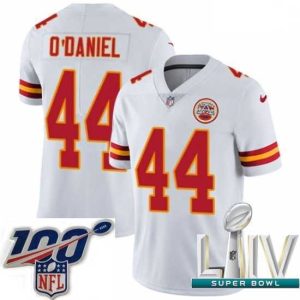 Marvelous 2020 Super Bowl LIV Nike Kansas City Chiefs #44 Dorian O'Daniel White Vapor Untouchable Limited Player NFL Jersey