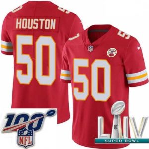 Superior 2020 Super Bowl LIV Nike Kansas City Chiefs #50 Justin Houston Red Team Color Vapor Untouchable Limited Player NFL Jersey