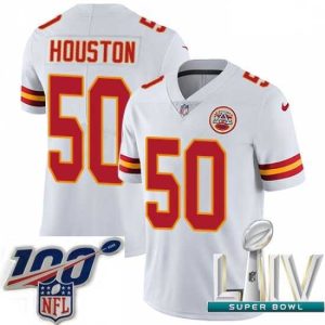 Gorgeous 2020 Super Bowl LIV Nike Kansas City Chiefs #50 Justin Houston White Vapor Untouchable Limited Player NFL Jersey