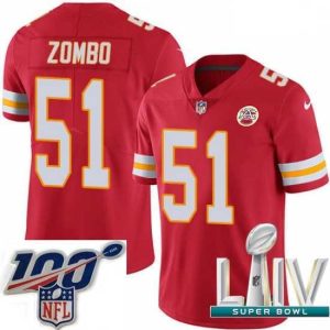 Exceptional 2020 Super Bowl LIV Nike Kansas City Chiefs #51 Frank Zombo Red Team Color Vapor Untouchable Limited Player NFL Jersey