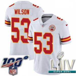 Marvelous 2020 Super Bowl LIV Nike Kansas City Chiefs #53 Ramik Wilson White Vapor Untouchable Limited Player NFL Jersey