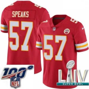 Premium 2020 Super Bowl LIV Nike Kansas City Chiefs #57 Breeland Speaks Red Team Color Vapor Untouchable Limited Player NFL Jersey