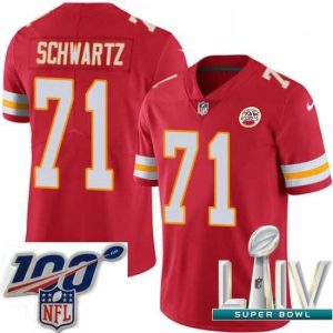 Exceptional 2020 Super Bowl LIV Nike Kansas City Chiefs #71 Mitchell Schwartz Red Team Color Vapor Untouchable Limited Player NFL Jersey