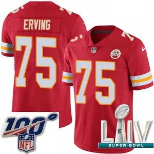 Exquisite 2020 Super Bowl LIV Nike Kansas City Chiefs #75 Cameron Erving Red Team Color Vapor Untouchable Limited Player NFL Jersey