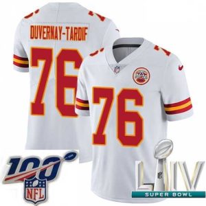 Exquisite 2020 Super Bowl LIV Nike Kansas City Chiefs #76 Laurent Duvernay-Tardif White Vapor Untouchable Limited Player NFL Jersey