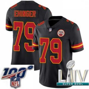 Exceptional 2020 Super Bowl LIV Nike Kansas City Chiefs #79 Parker Ehinger Limited Black Rush Vapor Untouchable NFL Jersey