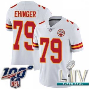Superior 2020 Super Bowl LIV Nike Kansas City Chiefs #79 Parker Ehinger White Vapor Untouchable Limited Player NFL Jersey