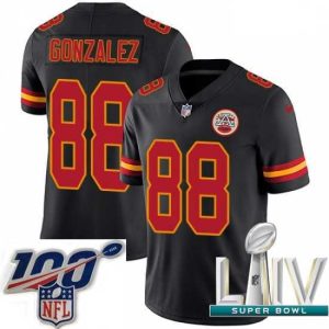 Exquisite 2020 Super Bowl LIV Nike Kansas City Chiefs #88 Tony Gonzalez Limited Black Rush Vapor Untouchable NFL Jersey