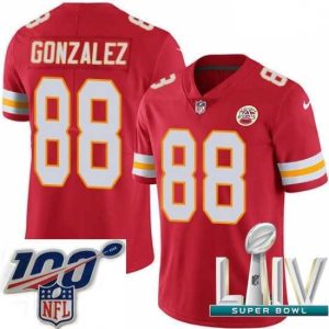 Exceptional 2020 Super Bowl LIV Nike Kansas City Chiefs #88 Tony Gonzalez Red Team Color Vapor Untouchable Limited Player NFL Jersey