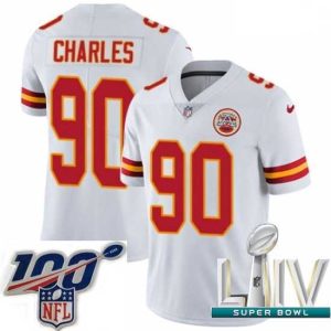 High quality 2020 Super Bowl LIV Nike Kansas City Chiefs #90 Stefan Charles White Vapor Untouchable Limited Player NFL Jersey