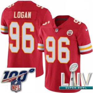 Premium 2020 Super Bowl LIV Nike Kansas City Chiefs #96 Bennie Logan Red Team Color Vapor Untouchable Limited Player NFL Jersey