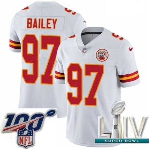 High quality 2020 Super Bowl LIV Nike Kansas City Chiefs #97 Allen Bailey White Vapor Untouchable Limited Player NFL Jersey
