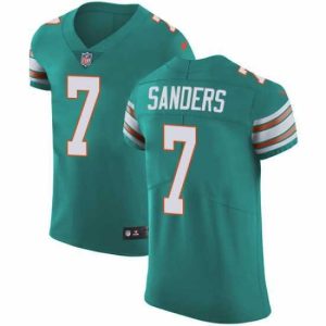 High quality 7 Elite Jason Sanders Aqua Green Nike NFL Alternate Mens Jersey Miami Dolphins Vapor Untouchable