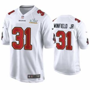 Finest Antoine Winfield Jr. Buccaneers White Super Bowl Lv Game Fashion Jersey