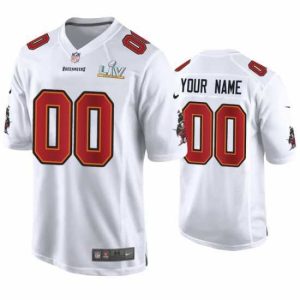 Superb Custom Buccaneers White Super Bowl Lv Game Fashion Jersey