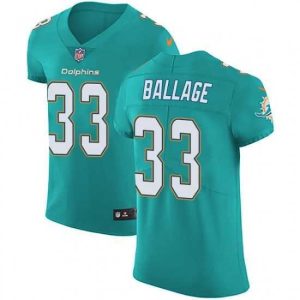 High quality Kalen Ballage Miami Dolphins Elite Aqua Team Color Vapor Untouchable Nike Jersey Green