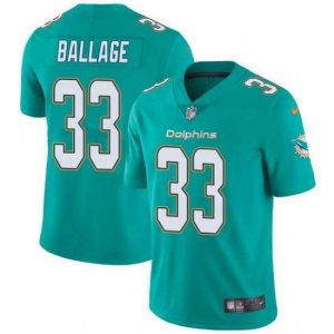 Finest Kalen Ballage Miami Dolphins Limited Team Color Vapor Untouchable Nike Jersey Aqua