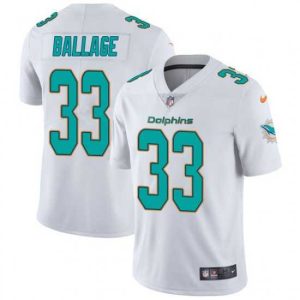 High quality Kalen Ballage Miami Dolphins limited Vapor Untouchable Nike Jersey White