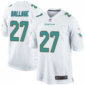 Superior Kalen Ballage Miami Dolphins Game Nike Jersey White