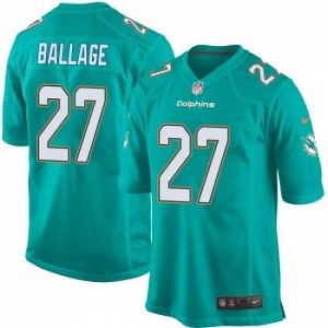 Superb Kalen Ballage Miami Dolphins Game Team Color Nike Jersey Aqua