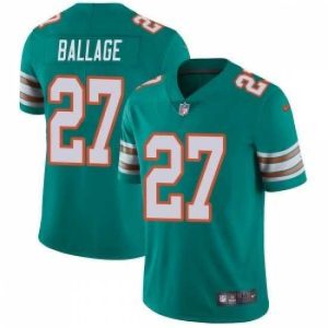 Finest Kalen Ballage Miami Dolphins Limited Alternate Vapor Untouchable Nike Jersey Aqua