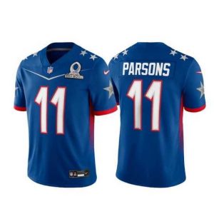 Gorgeous 2022 NFL Pro Bowl Dallas Cowboys #11 Micah Parsons NFC Blue Jersey