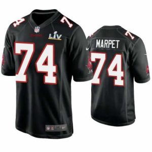 High quality Ali Marpet Buccaneers Black Super Bowl Lv Game Fashion Jersey