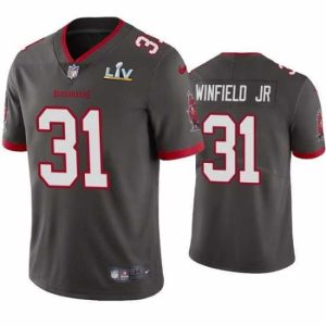 Premium Antoine Winfield Jr. Buccaneers Pewter Super Bowl Lv Vapor Limited Jersey
