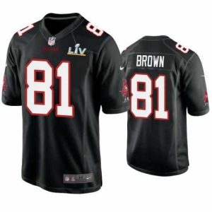 Outstanding Antonio Brown Buccaneers Black Super Bowl Lv Game Fashion Jersey