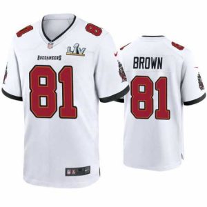 Gorgeous Antonio Brown Buccaneers White Super Bowl Lv Game Jersey
