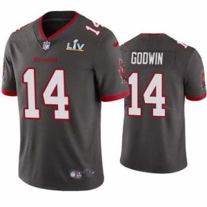 High quality Chris Godwin Buccaneers Pewter Super Bowl Lv Vapor Limited Jersey