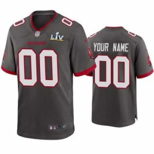 Exceptional Custom Buccaneers Pewter Super Bowl Lv Game Jersey