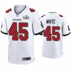 Premium Devin White Buccaneers White Super Bowl Lv Game Jersey