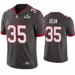 High quality Jamel Dean Buccaneers Pewter Super Bowl Lv Vapor Limited Jersey