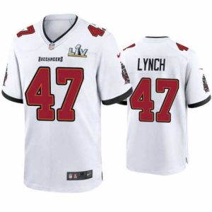Exquisite John Lynch Buccaneers White Super Bowl Lv Game Jersey
