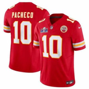 Finest Kansas City Chiefs 10 Isiah Pacheco Red 2023 F.U.S.E  Vapor Untouchable Limited Stitched 2024 Super Bowl LVIII Jersey