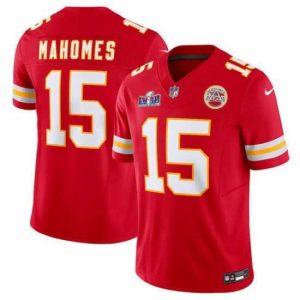 Superior Kansas City Chiefs 15 Patrick Mahomes Red 2023 F.U.S.E  Vapor Untouchable Limited Stitched 2024 Super Bowl LVIII Jersey